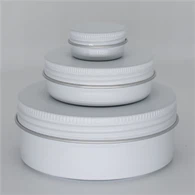 30ml 50ml 60ml 150ml 200ml Round Aluminium Cosmetic Tin Thawv Hlau Txhuas Rag